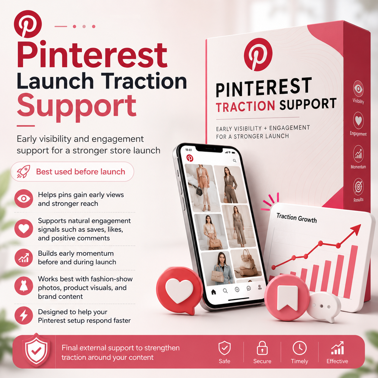 Pinterest Launch Traction Support (Trial) 7 days