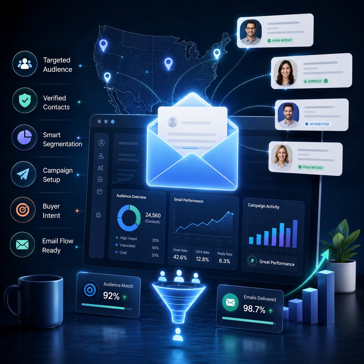 Targeted Email Marketing & Sales Lead Package