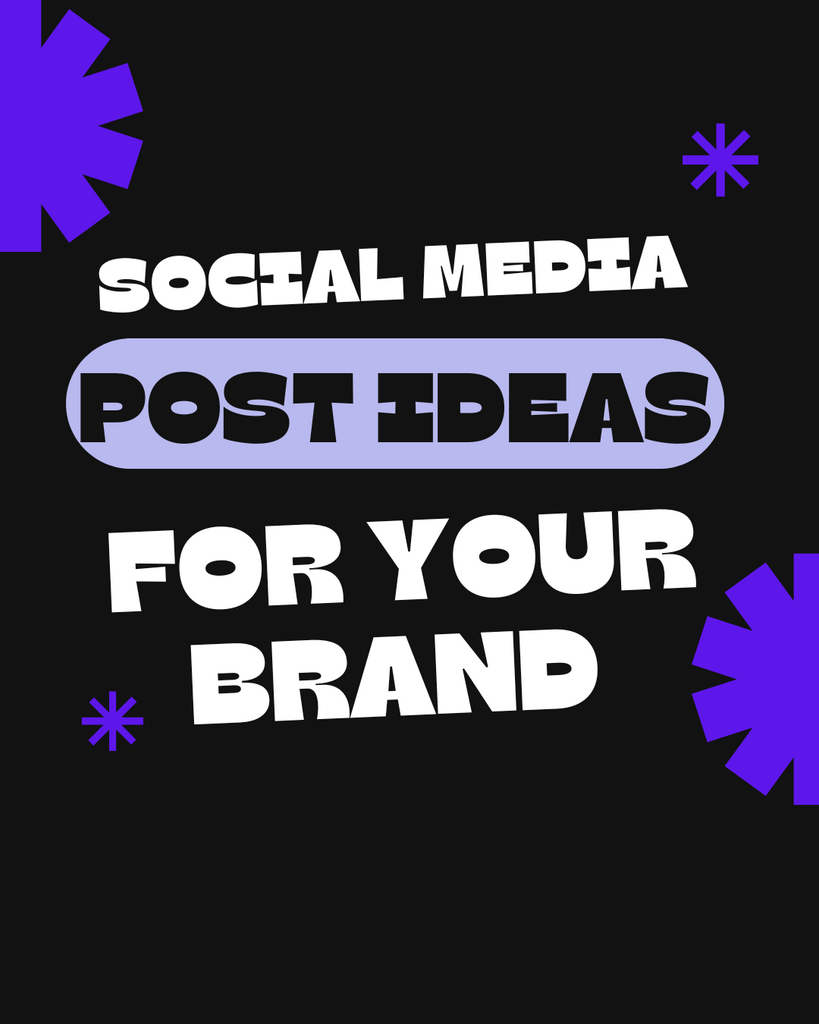 Promoting social media post ideas for brands